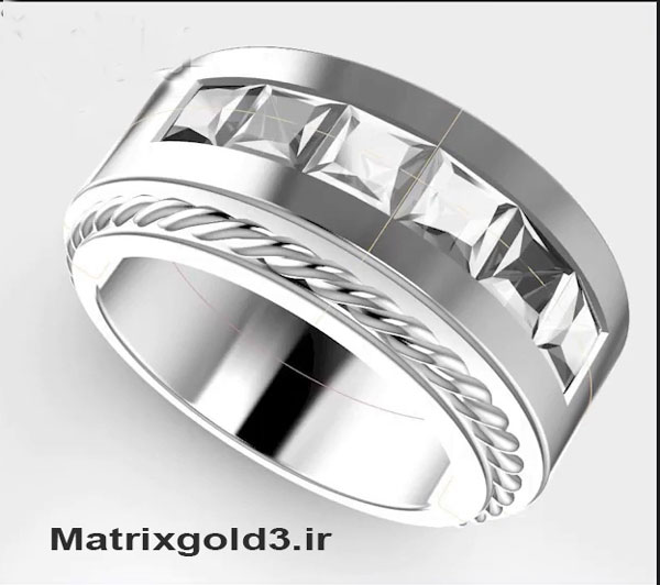 آموزش ماتریکس گلد طراحی حلقه مردانه پرنسس رویال