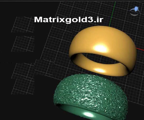 آموزش ماتریکس گلد طراحی حلقه با دستور texture 3d