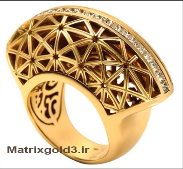 آموزش ماتریکس گلد طراحی انگشتر طرح تورک
