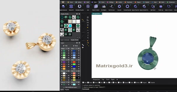 آموزش matrixgold طراحی طراحی مدال طرح موج 