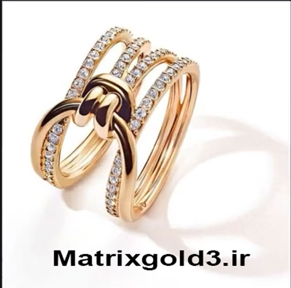 آموزش matrixgold طراحی  انگشتر طلا طرح گره مدرن