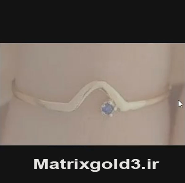 آموزش matrixgold طراحی  دستبند زنانه ظریف طرح ضربان قلب