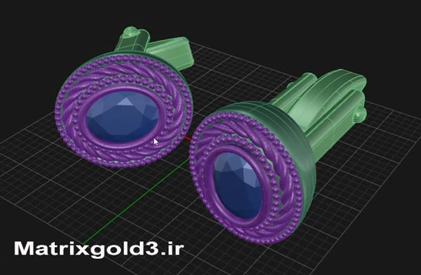 آموزش matrix gold طراحی مدل‌سازی جواهرات مردانه