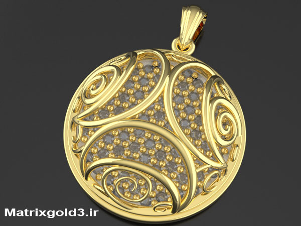 آموزش ماتریکس گلد طراحی آویز گردنبند