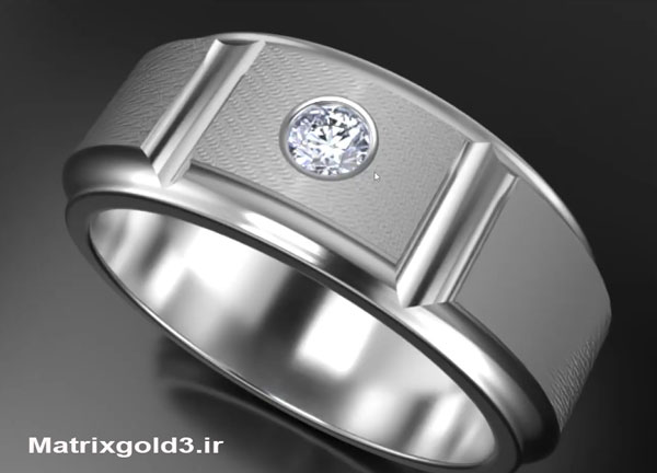 آموزش ماتریکس گلد طراحی حلقه ازدواج مردانه